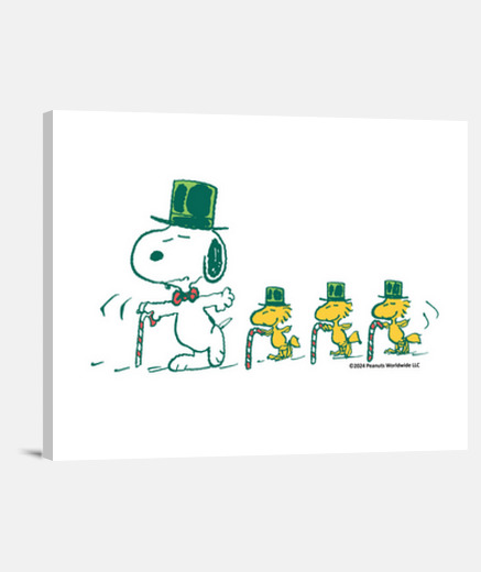 Wall snoopy woodstock dancing