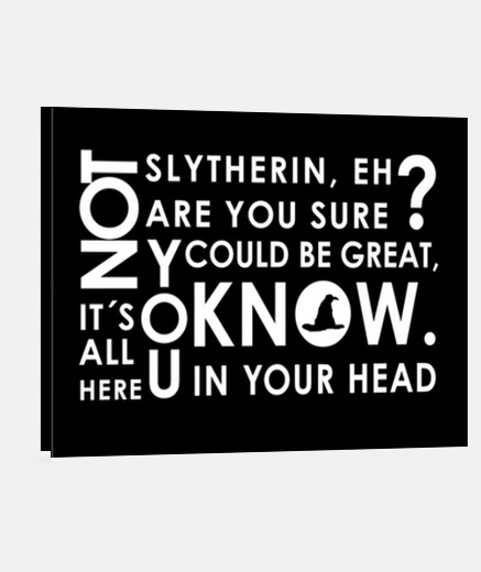 Wall sorting hat quote - harry potter