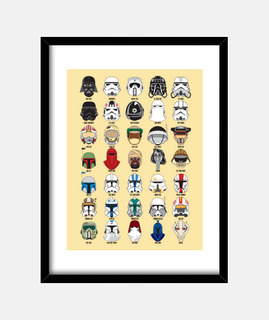 Star Wars Helmets poster