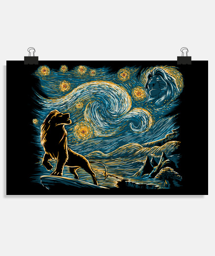 Poster starry lion king