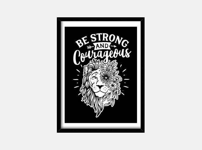 Cuadro strong león frases motivación... | laTostadora