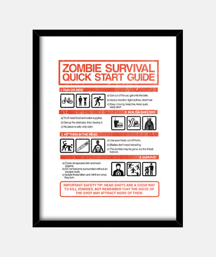 Cadre survie zombie guide de démarrage rapide