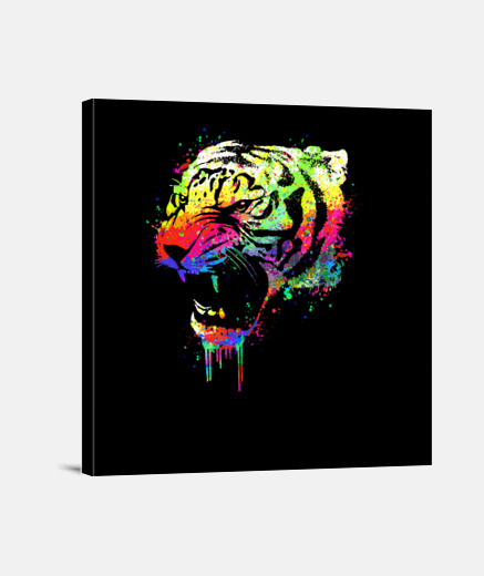 Wall Technicolor Tiger