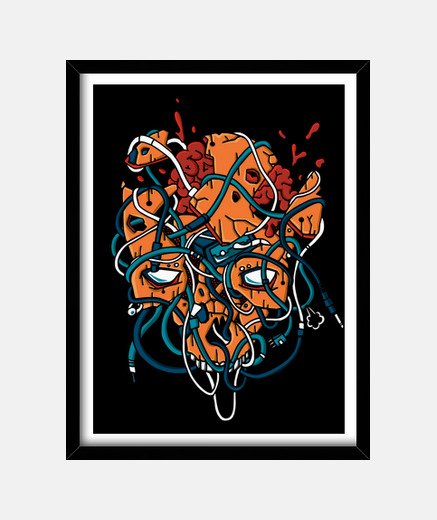 Cadre techno skull