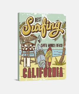 tela surfista surf surf california vintage