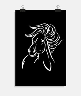 Tête de cheval 3 t-shirt équitation
