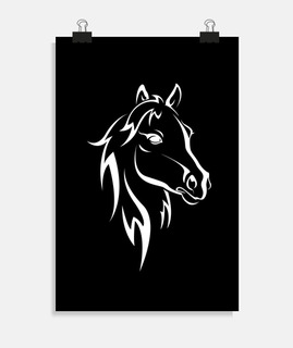Tête de cheval 4 t-shirt équitation