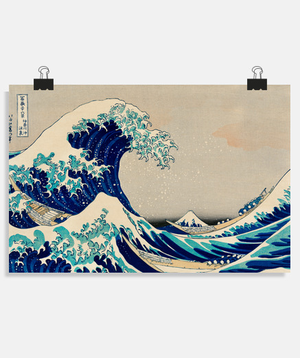 Poster the great wave off kanagawa - japan