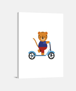 tigre en scooter