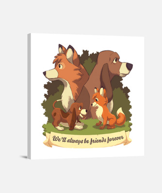 Tod and toby the fox and the hound canvas | tostadora Tod and toby the fox and the hound canvas | tostadora
