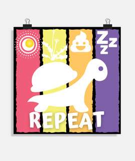 Turtle lumière pissenlit caca dodo poster