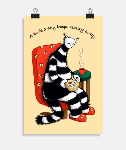 Poster un livre par jour éloigne la réalité