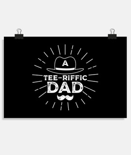 un tee riffic papa mens chapeau décor f