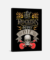 Old rockers never die poster | tostadora