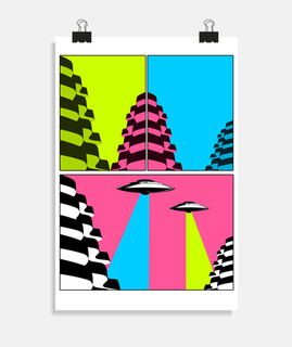 vignettes de couleurs acides