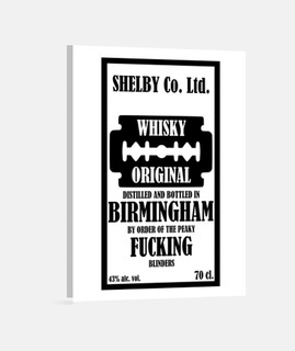 WHISKY SHELBY LABEL BLANCO