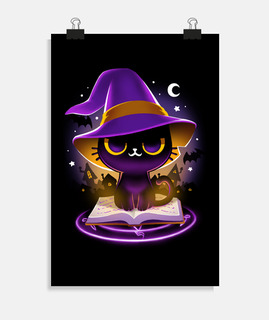 Witch cat Spell - Halloween
