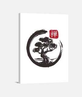 zen bonsai árbol enso círculo japonesas