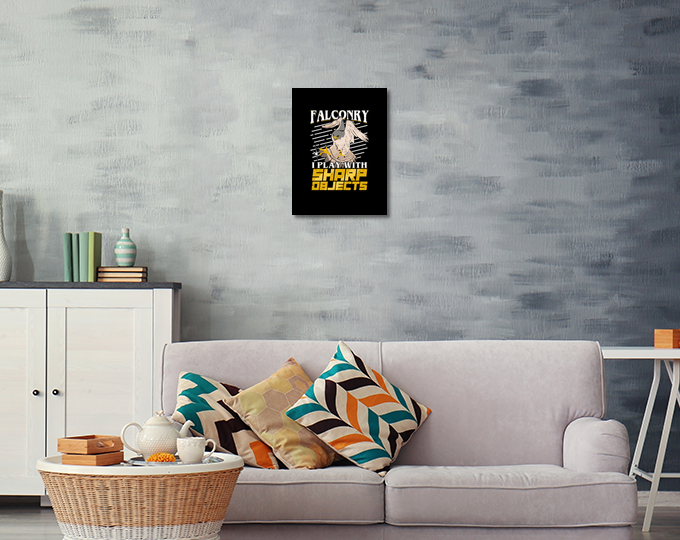 Falconry i play with sharp objects canvas | tostadora Falconry i play with sharp objects canvas | tostadora