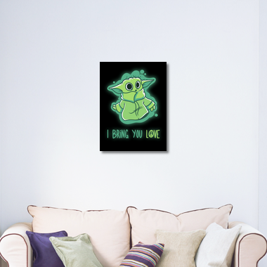 Lienzo I Bring You Love Baby Yoda Latostadora Lienzo I Bring You Love Baby Yoda Latostadora