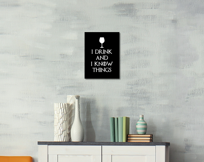 I drink and i know things canvas | tostadora I drink and i know things canvas | tostadora