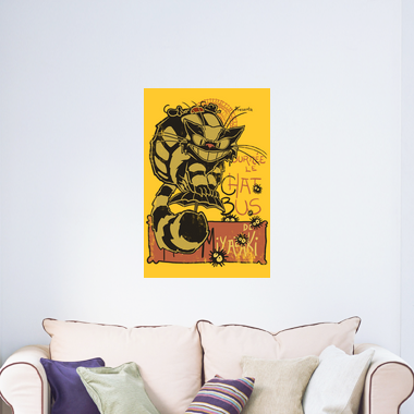 Nekobus Le Chat Noir Poster Tostadora