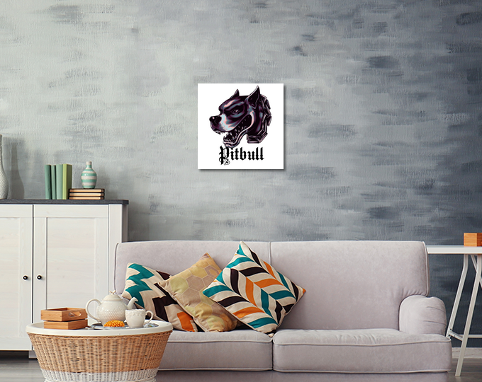 Pitbull sales wall art