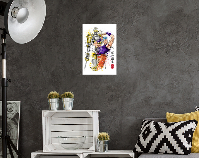 Silver chariot watercolor poster | tostadora Silver chariot watercolor poster | tostadora