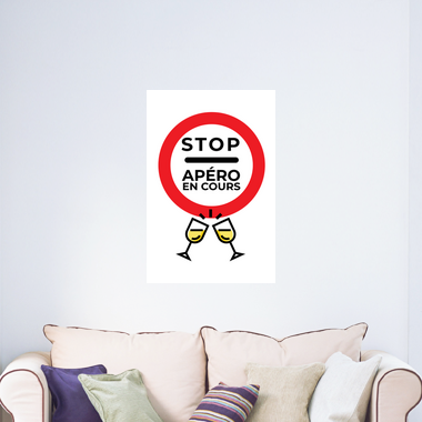 Poster Stop Apero En Cours Panneau Humour Tostadora Poster Stop Apero En Cours Panneau Humour Tostadora