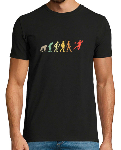 Image of vintage handball evolution handball player gift idea