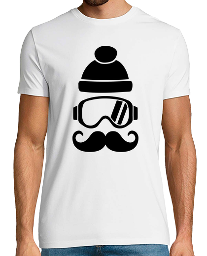 Image of Ski snowboard hat mustache