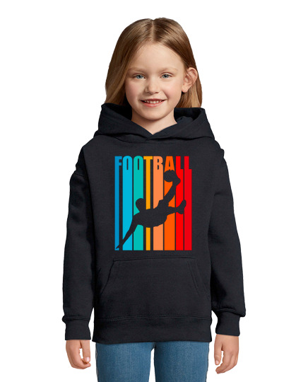 Sweat À Capuche Pour Enfant Joueur de football Coloré