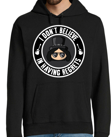 Sweat-shirt À Capuche Pour Homme regrets slash homme cagoulé