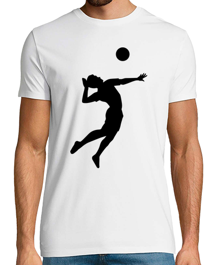 Image of Volleyball jumping player