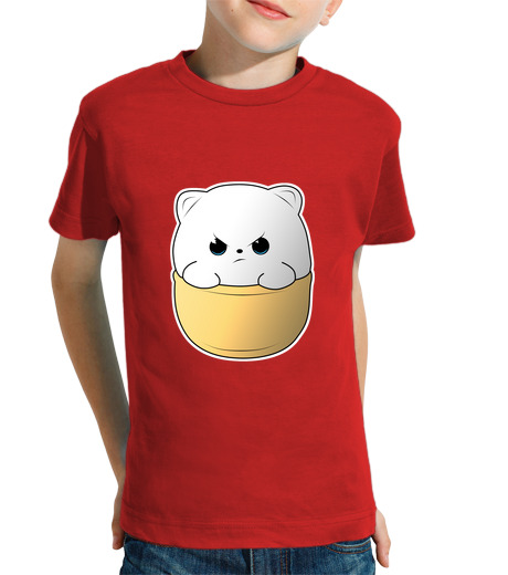 Tee Shirt Pour Enfant Manche Courte ours bol en colère