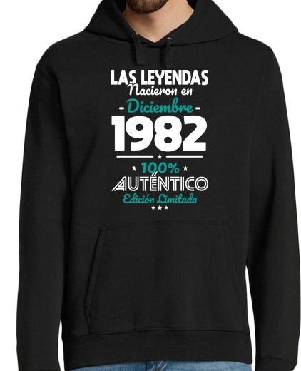 Sweat-shirt À Capuche Pour Homme 40 ans - légendes décembre 1982