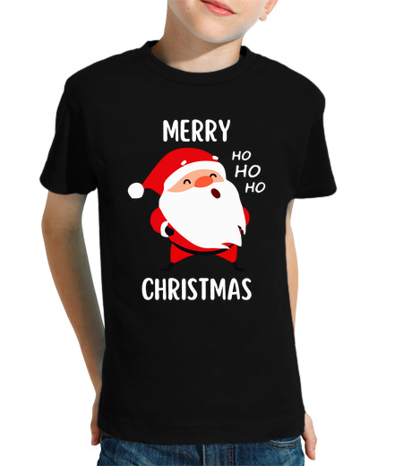 Tee Shirt Pour Enfant Manche Courte chemise de noël drôle joyeux noël