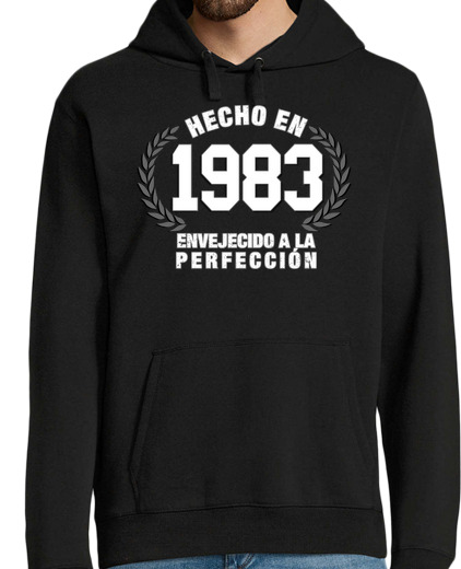 Sweat-shirt À Capuche Pour Homme fait en 1983 ans à la perfection