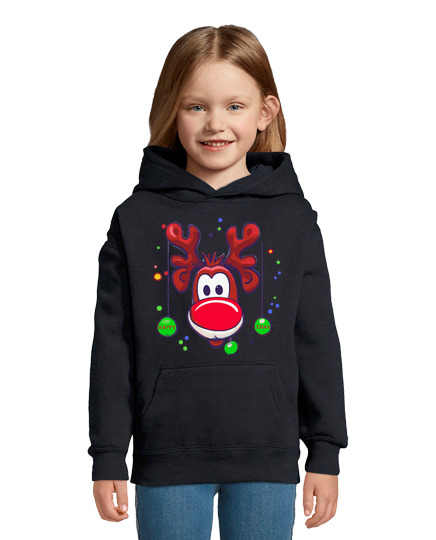 Sweat À Capuche Pour Enfant Renne Rudolph Joyeux Noel dessin