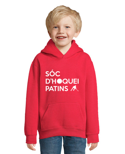 Sweat À Capuche Pour Enfant patins soc dhoquei blanc