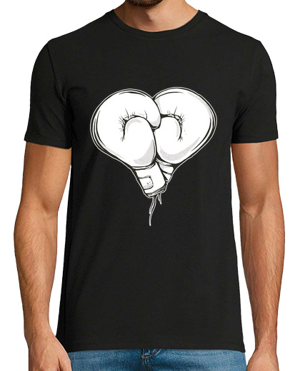 Image of boxing gloves of love, collector's drawing