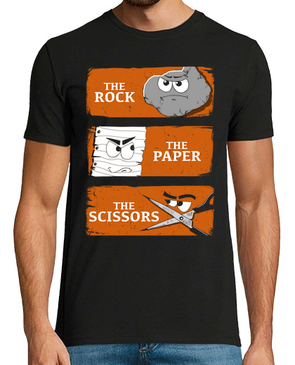 Image of the rock, the paper an the scissors