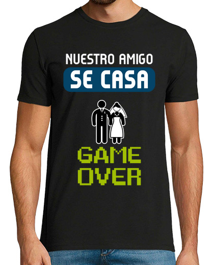 Image of bachelor party shirt game over