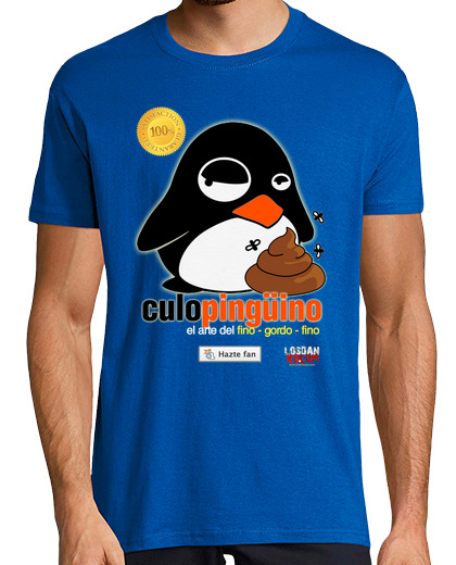 Tee Shirt Homme Manche Courte pingouin le cul