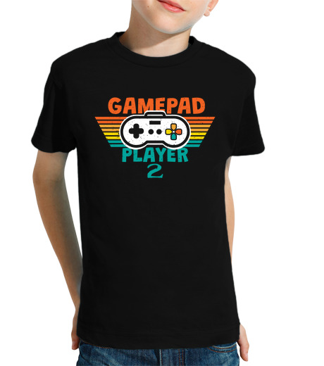 T-shirt bambino manica corta player del gamepad 2