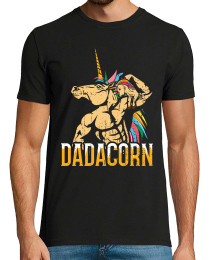 Image of rainbow unicorn daddy best dad happy