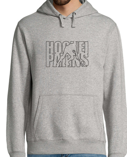 Sweat-shirt À Capuche Pour Homme patins de hockey negatiu negre