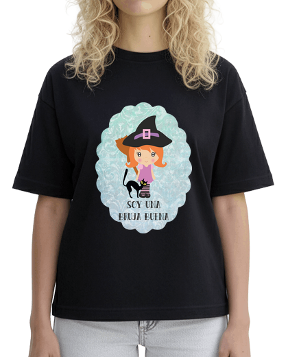 Image of black woman, wide neck & loose fit, - good witch