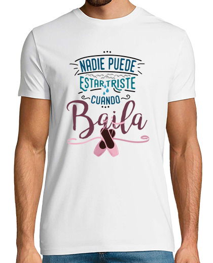 Image of no one can be sad when he dances. shirt for him - color
