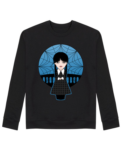 Sweat Unisexe kokeshi mercredi addams